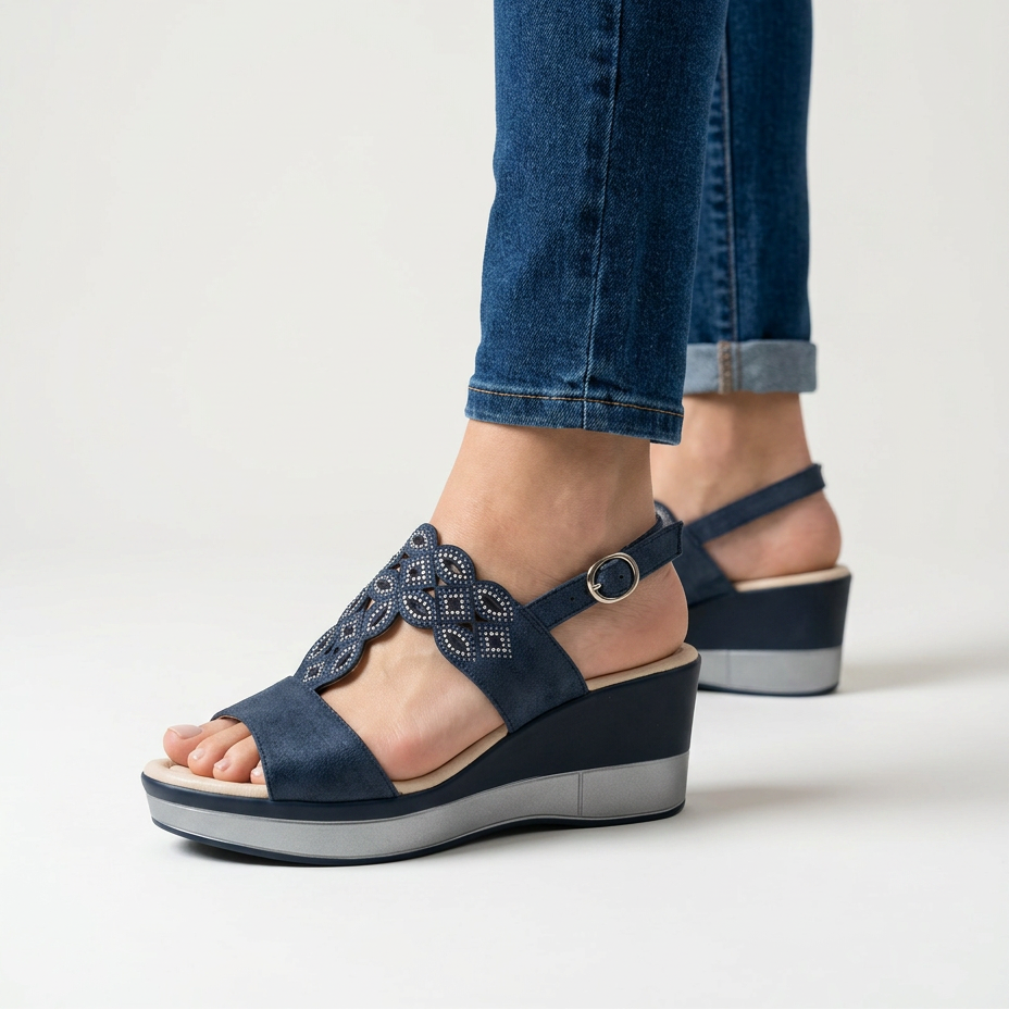 RACHELLE | Comfortable women's wedge sandal
