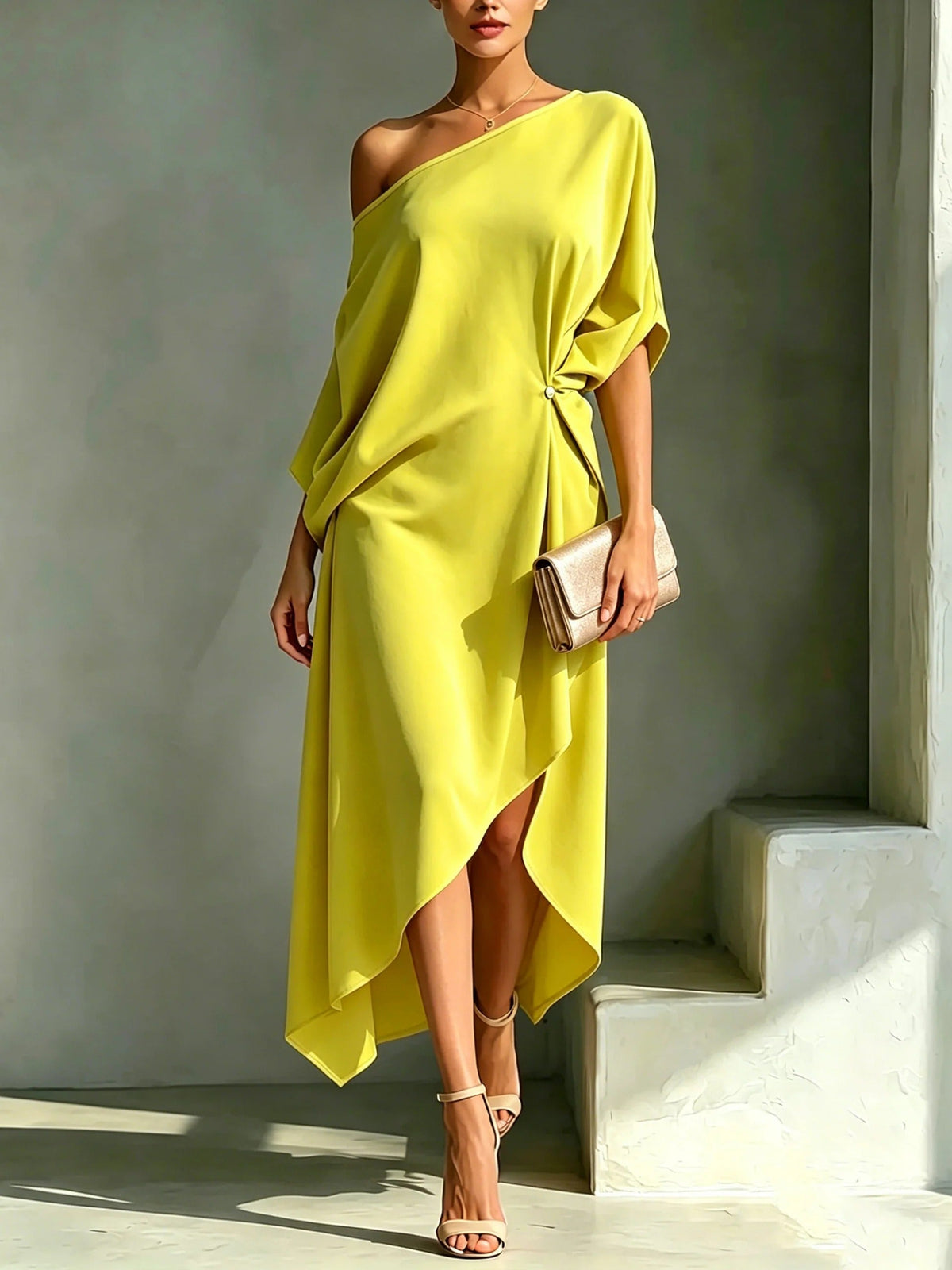 EMERY | Elegant Asymmetrical Dress