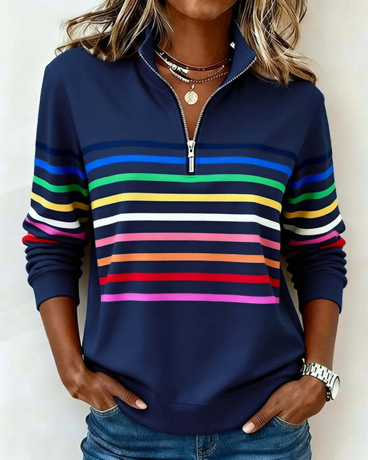 SANNE | COLORBLOCK SWEATER