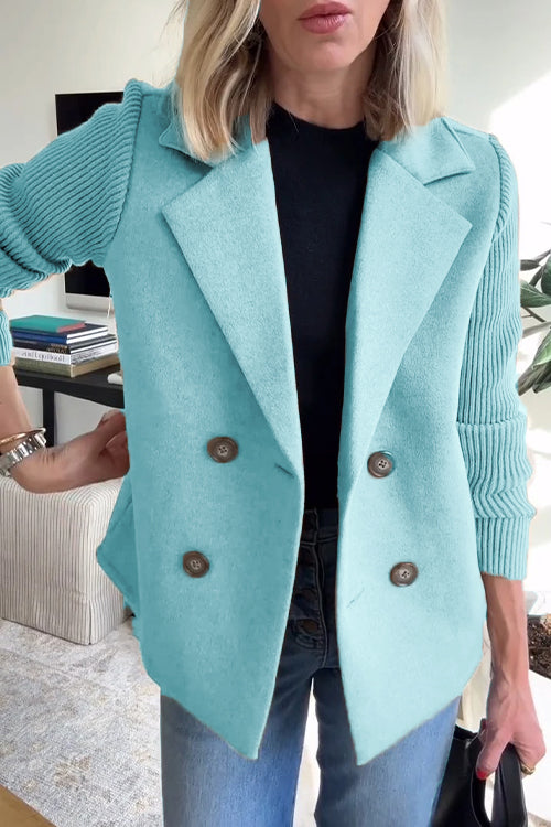 Amelia | Blazer with Knitted Sleeves for Women | Smart Casual