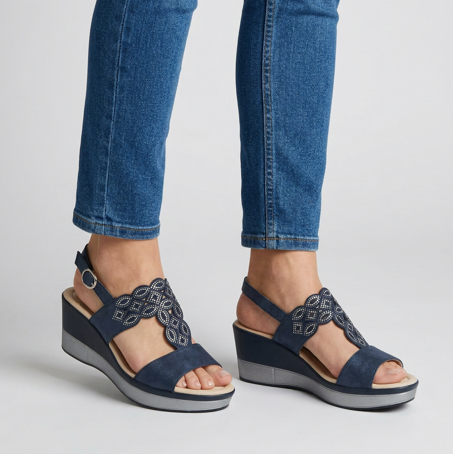 RACHELLE | Comfortable women's wedge sandal