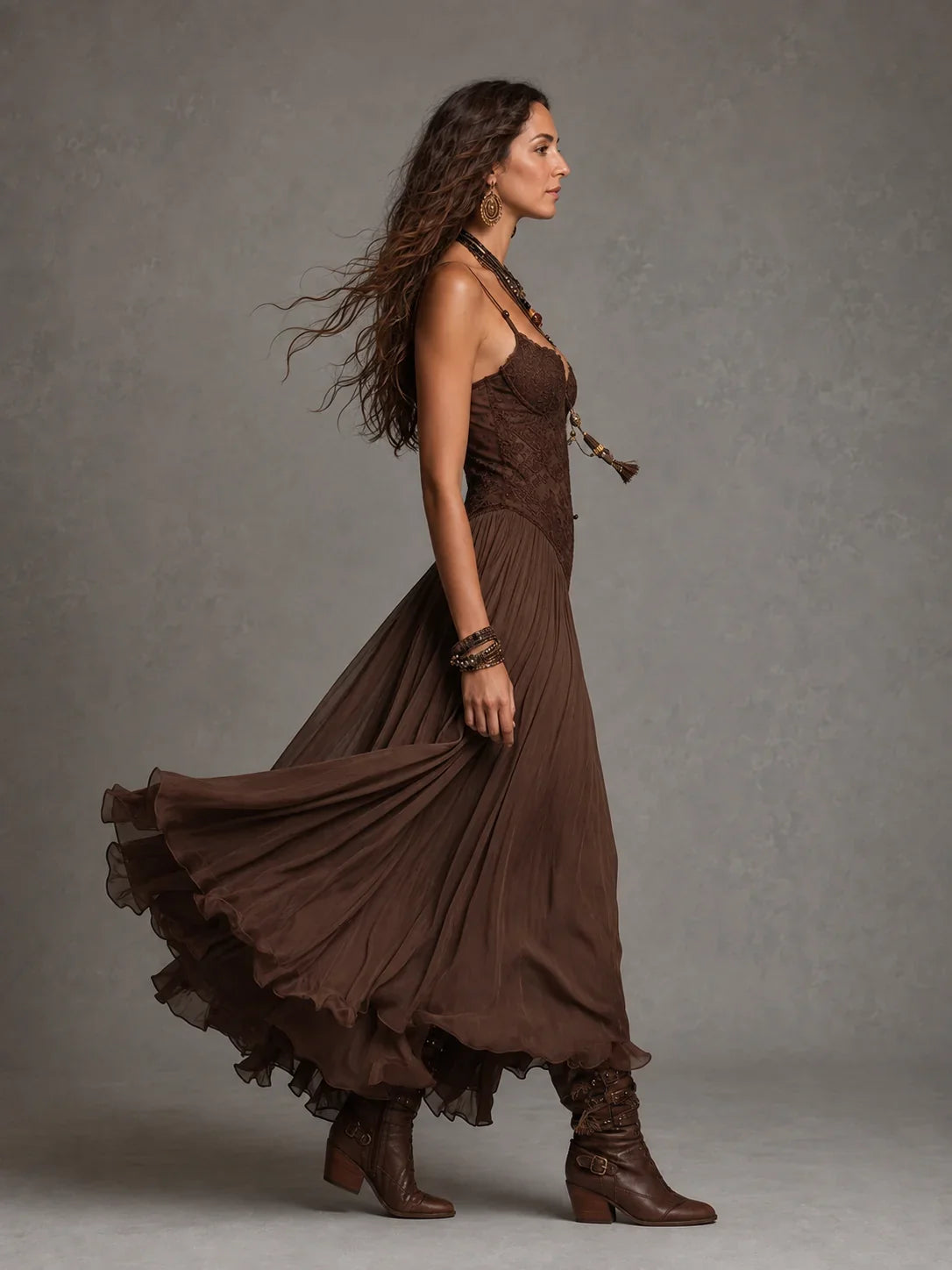 OLIVIA | LACE CORSET MAXI DRESS