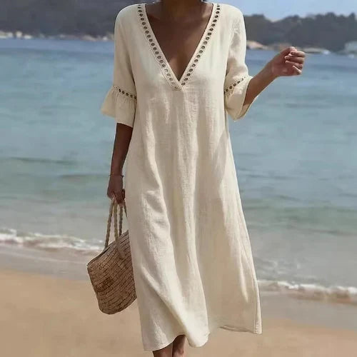 Elara | Breezy Maxi Dress Flattering Comfort Seaside Style
