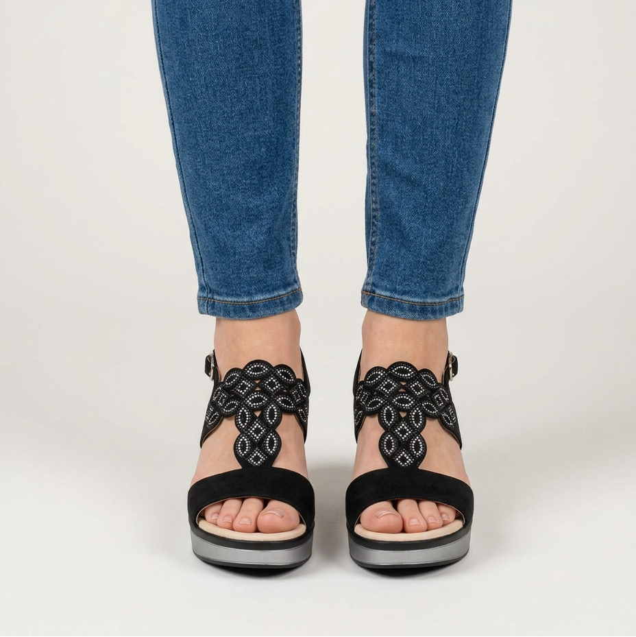 RACHELLE | Comfortable women's wedge sandal