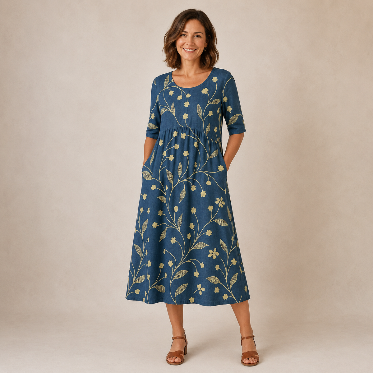 LILY | Midi Dress - Effortless Comfort