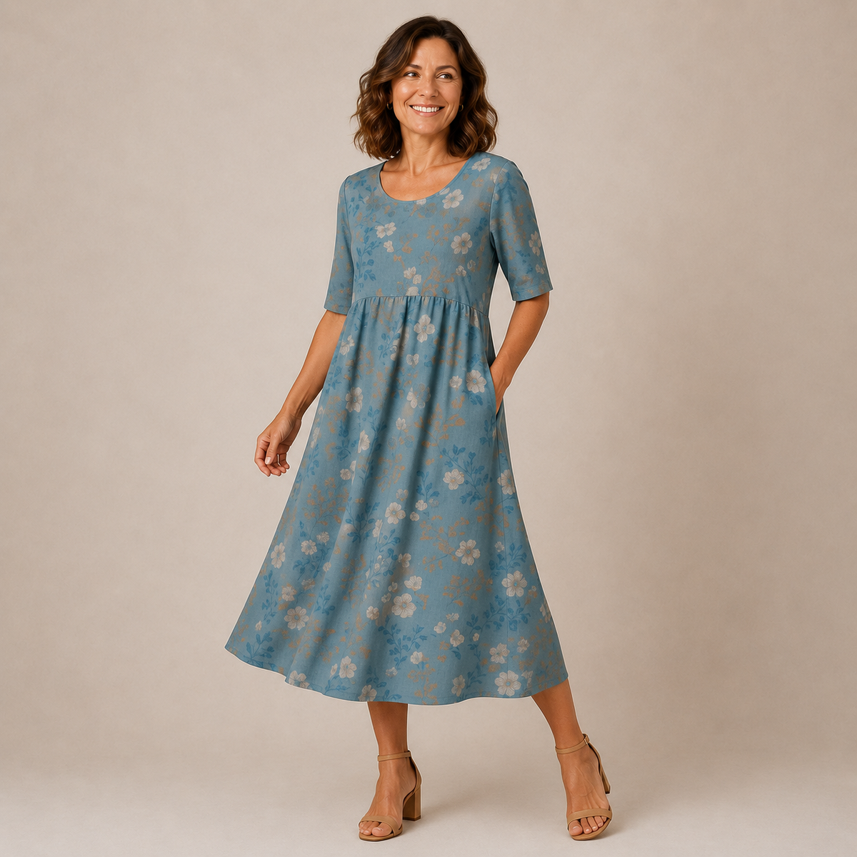 LILY | Midi Dress - Effortless Comfort