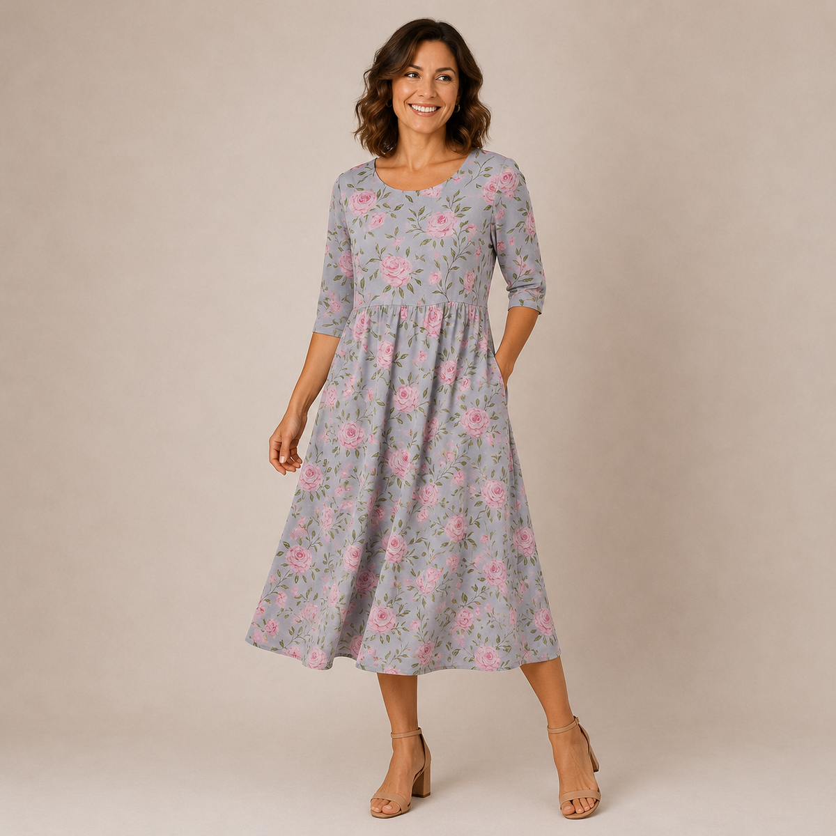 LILY | Midi Dress - Effortless Comfort