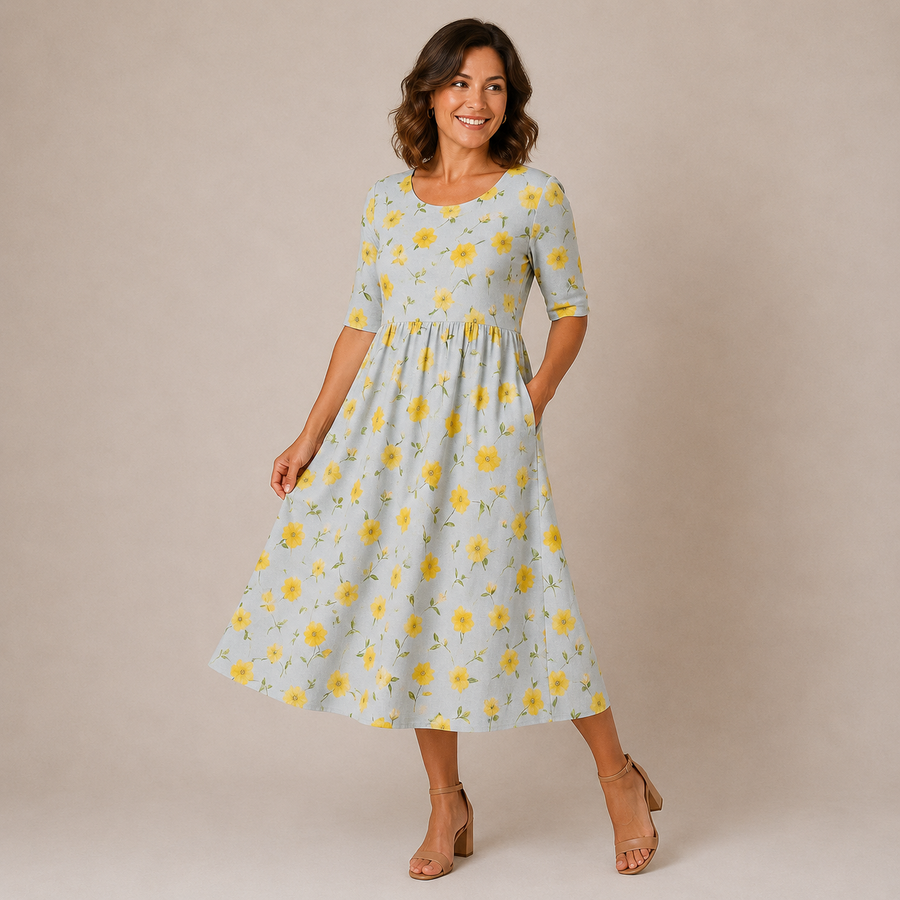 LILY | Midi Dress - Effortless Comfort