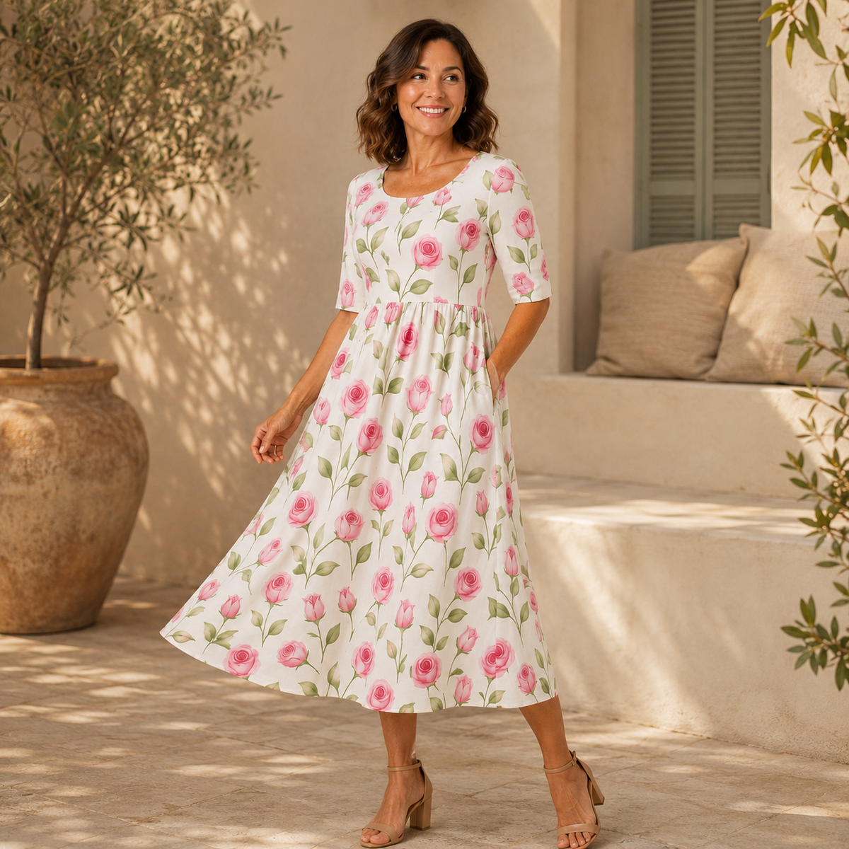 LILY | Midi Dress - Effortless Comfort