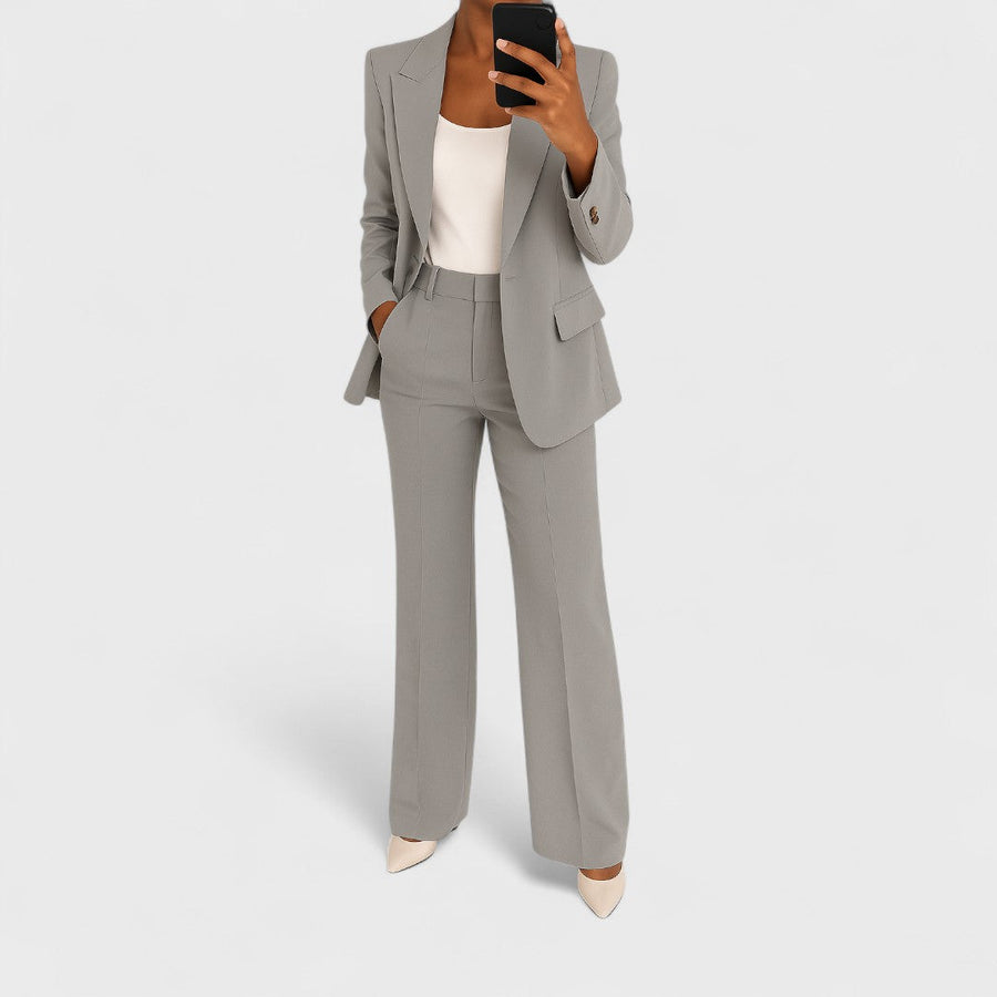 CAMILLE | POLISHED TWO-PIECE TROUSER SET