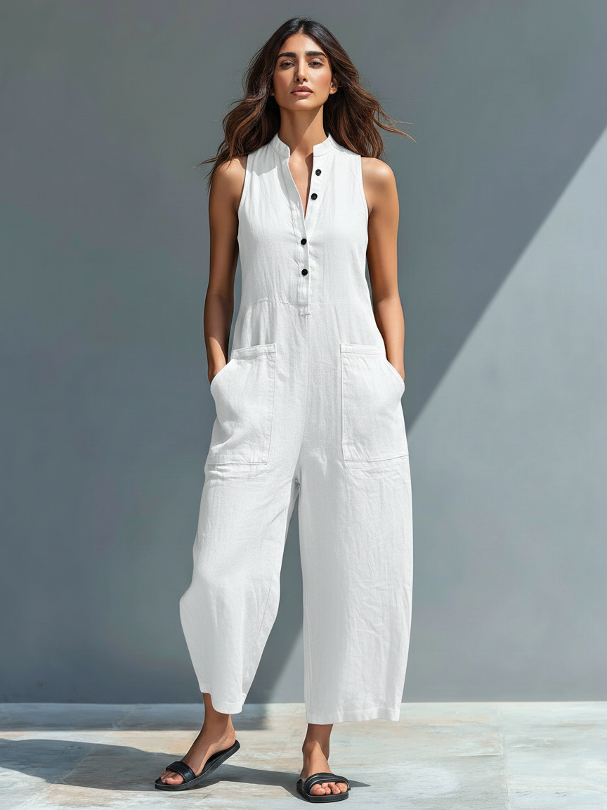 NANCY | Sleeveless Overalls