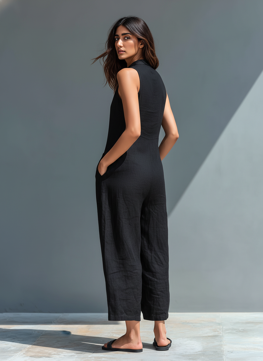 NANCY | Sleeveless Overalls