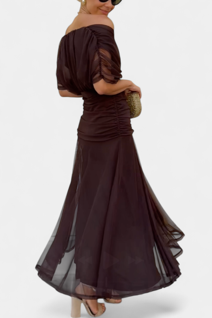ALONDRA | FLORAL V-NECK MAXI DRESS