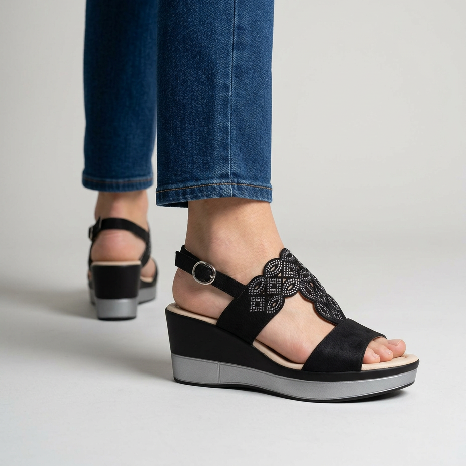 RACHELLE | Comfortable women's wedge sandal