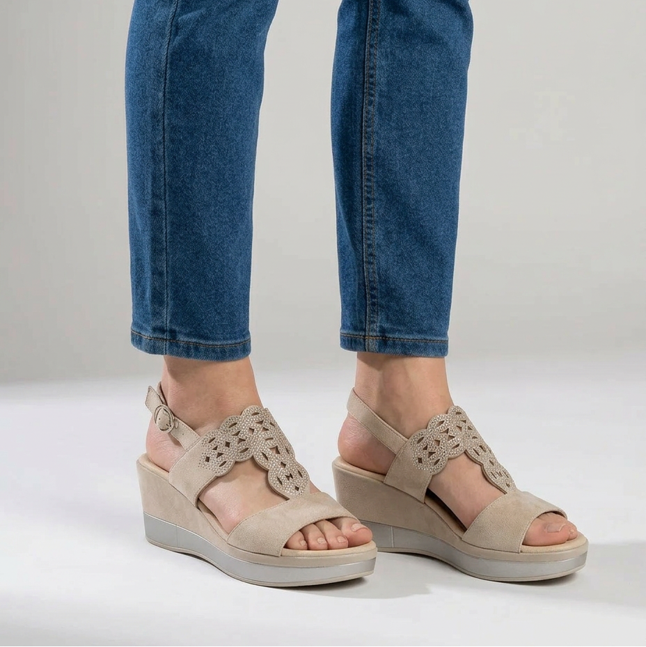 RACHELLE | Comfortable women's wedge sandal