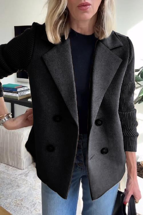 Amelia | Blazer with Knitted Sleeves for Women | Smart Casual