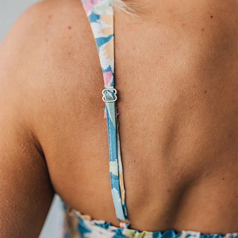FIONA | Floral Maxi Dress with Adjustable Straps